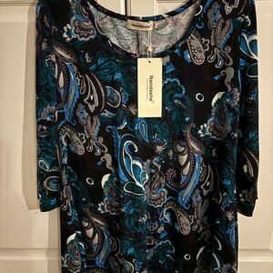 Nandashe NWT‎ tunic top.  Size XL.